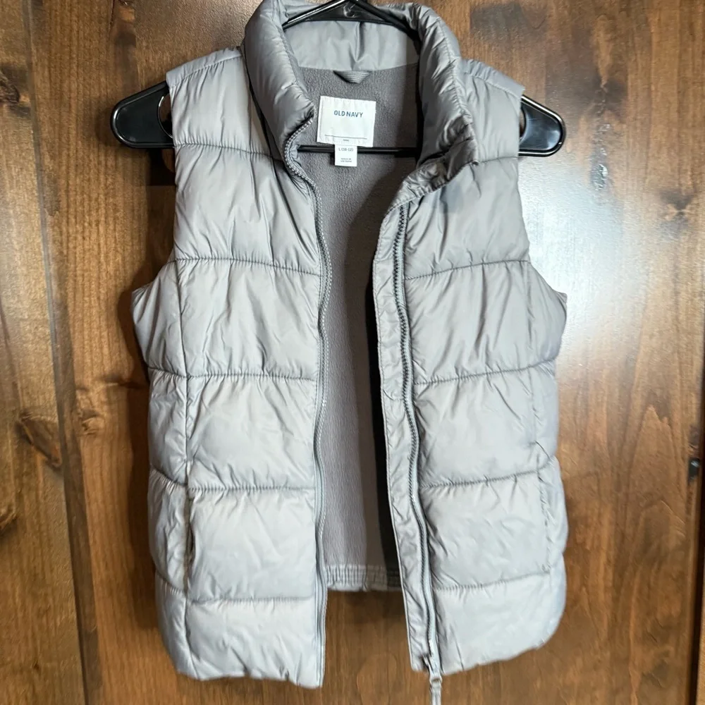 Old navy kids Size L girls 10-12 grey vest